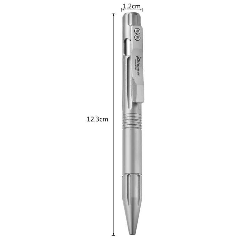 Imagem -05 - Titanium Alloy Tactical Business Gel Pen Janela Quebrada Signature Pen Neutro ao ar Livre Edc Presente Pcs Pen Refill