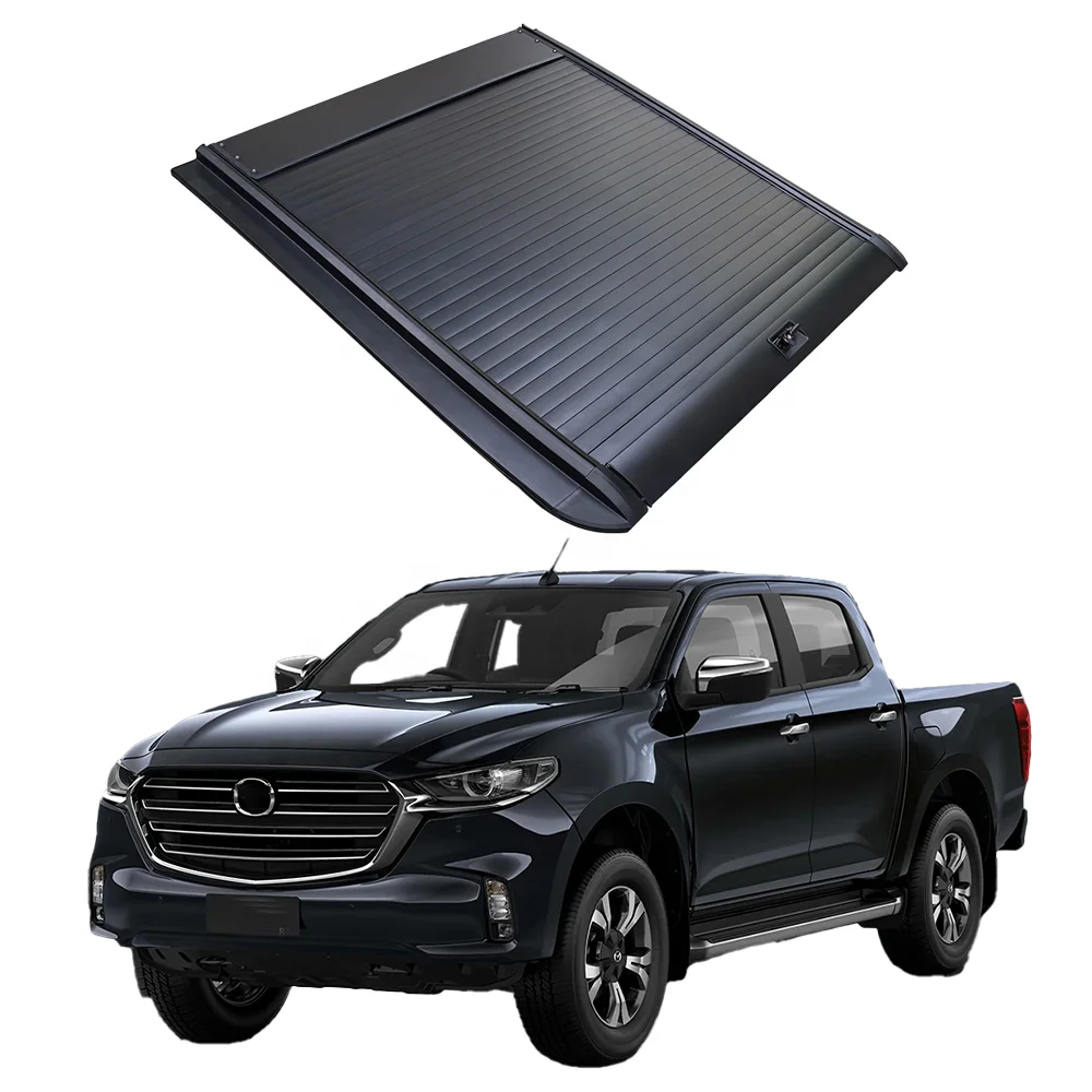 Hard aluminium retractable roller lid tonneau cover mitsubishi l200 for mazda bt50 2024