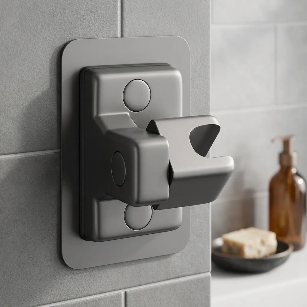 ABS Shower Bracket Designed for Drill-Free Installation Featuring 360 Rotation and Broad Compatibility with 4 Inch Fittings