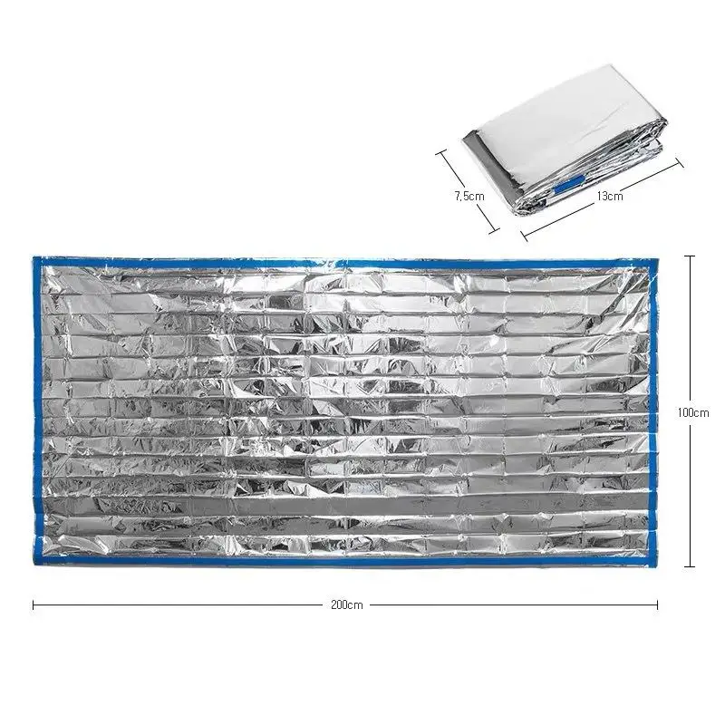 

Emergency Sleeping Bag Waterproof Portable Survival Outdoor Camping Gear Thermal Sack First Aid Rescue Kit Mylar Blanket