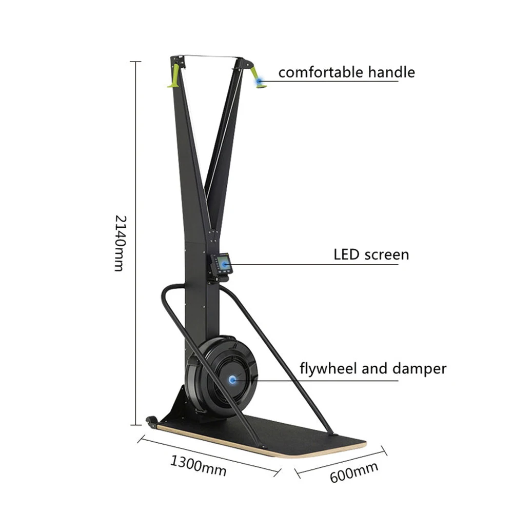 

Ski Machine 10 Level Indoor Cardio Air Ski Machine Cross Trainer Wind Ski Fitness Machine Gym Equipement Fan Resistance Machine