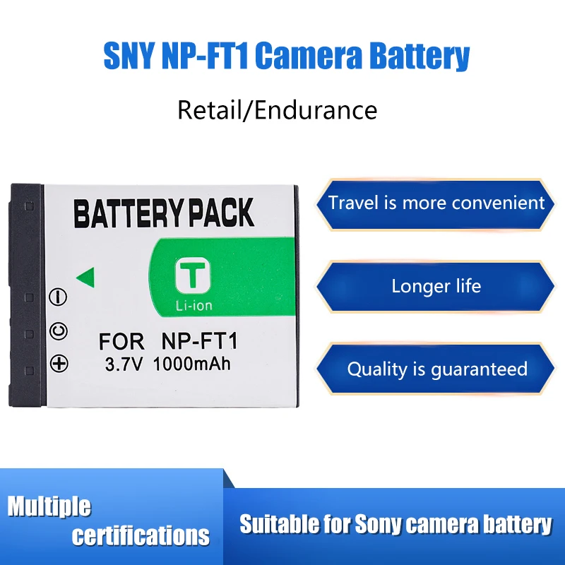 

NP-FT1 camera battery for Sony DSC-L1 M1 M2 T1 T10 T11 T3 T5 T55 T9