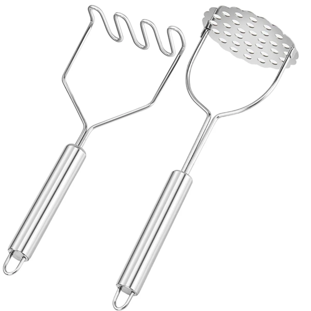 A88M 2 шт. картофельная давилка, сверхмощная интегрированная давилка из нержавеющей стали, кухонный инструмент, дротяная давилка