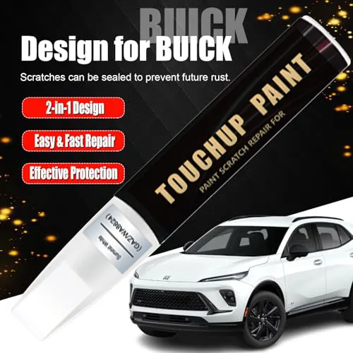 GAZ/WA8624 Summit White Touch Up Paint Compatible with Buick Exact Match Touch Up Paint Car Scratch Repair