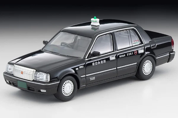 Tomytec 1:64 TLV N219 A/B/C/D Sedan Taxi Edição Limitada Simulação Alloy Static Car Model Toy Presente