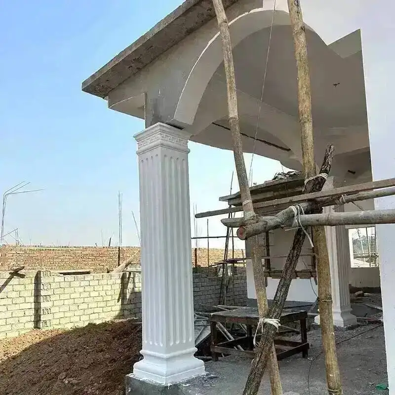European Square Molds Roman Simple Column Decorative Garden Building Villa Gate Template Column Model Cement Square Column Shape