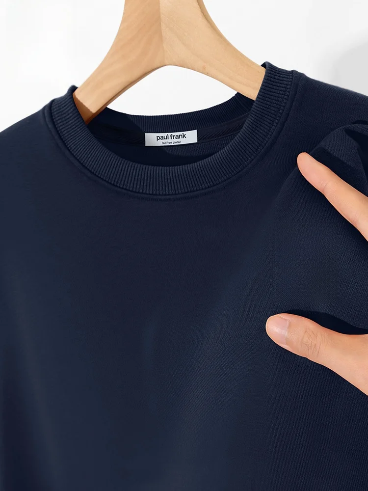 

Мужская толстовка Spring Round Ne: свободная, плотная, с длинным рукавом, из комфортного хлопкового бленда, повседневный стиль