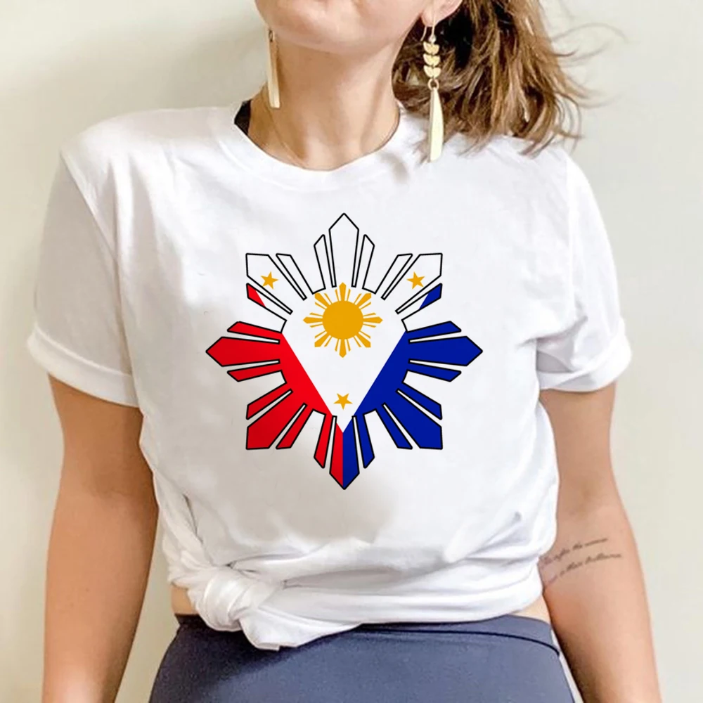 Philippines Flag T Shirt Women Funny T-shirt Aesthetic Clothes Vintage Unisex Tops Streetwear Fashion Tshirt Female