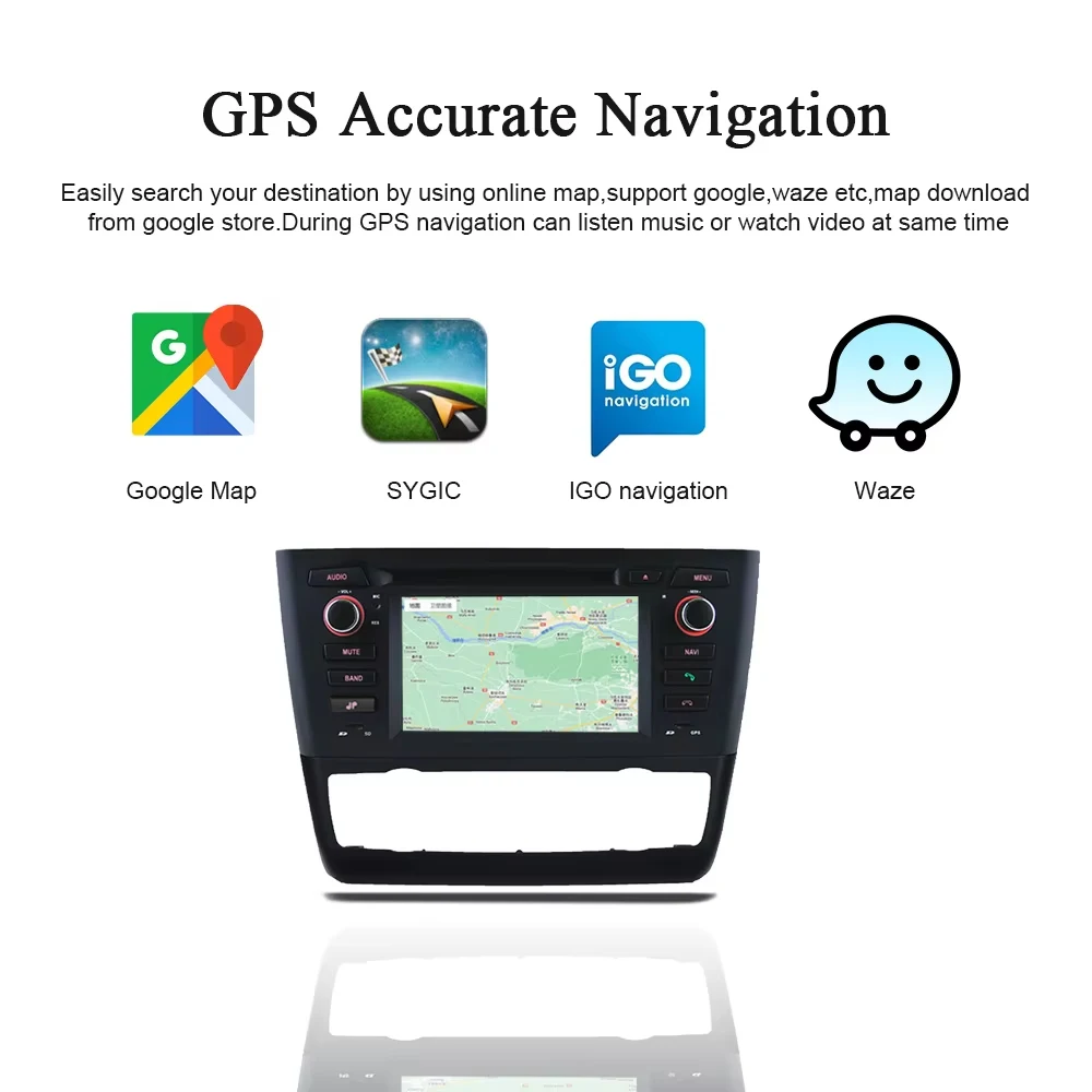 Android Radio For Bmw 1 Series E81 E82 E88 Gps Navigation Multimedia 116i Screen 120i Radio Car Stereo CarPlay Head Unit No DVD