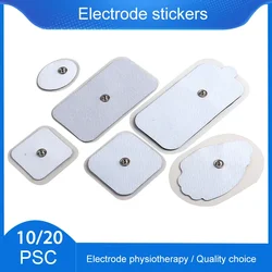 Almohadillas de electrodos de parche muscular para mioestimulador, terapia de fisioterapia, masajeadores Tens, máquina, pegatinas de masajeador, 10/20 Uds.