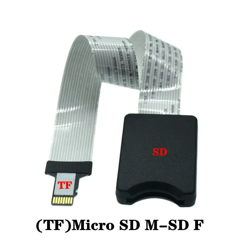 SD Card Female To TF Micro SD Male SD To SD TF To TF Flexible Card Extension Cable Extender Adapter Reader 10cm 15cm 25cm 48cm