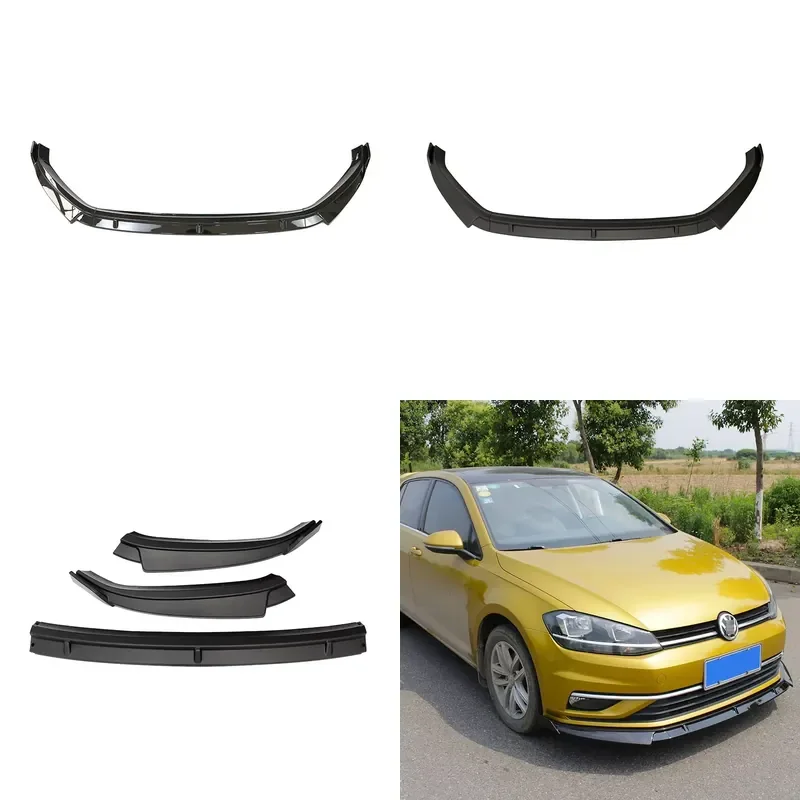 for Golf Carbon Fiber Front Lip Bumper Chin Spoiler Wing Separator Body Kit
