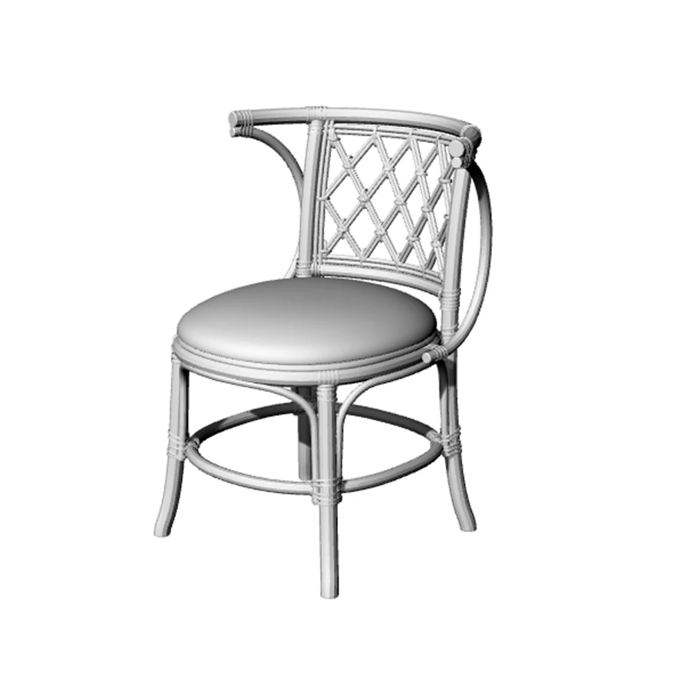 

Yao's Studio LYT248 1/87 1/72 1/64 HO Train Scene Rattan Cane Chair Wood Armchair Seat Cane Back Dining Chair