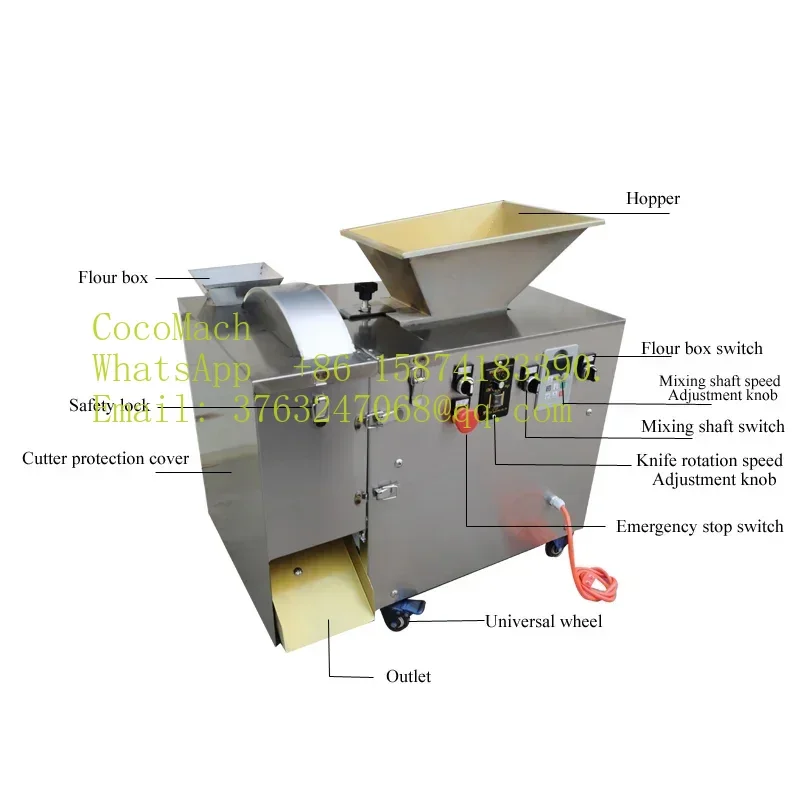 Adjustable Size Dough Divider Machine Dough Blocking Machine for Bakery