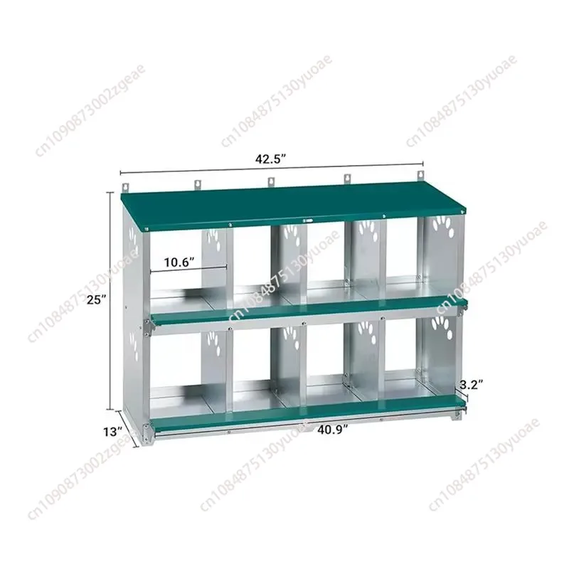 Rolled egg collection, compartment metal egg nest box animal cage products