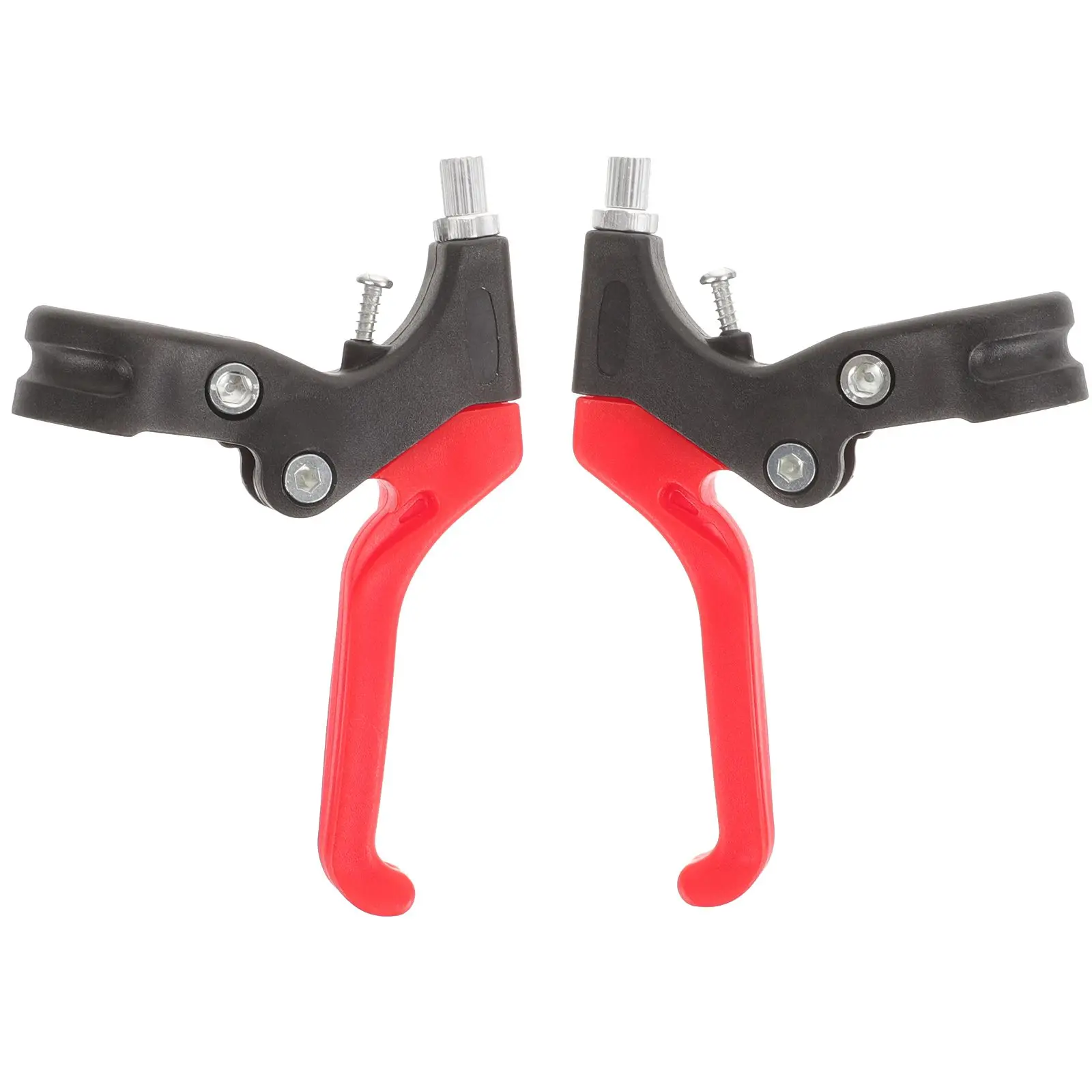 

1 Pair Red Upgrade Four Finger Bike Brake Levers Plastic Metal Lightweight Kids Cycling Accessories Brakes Parts
