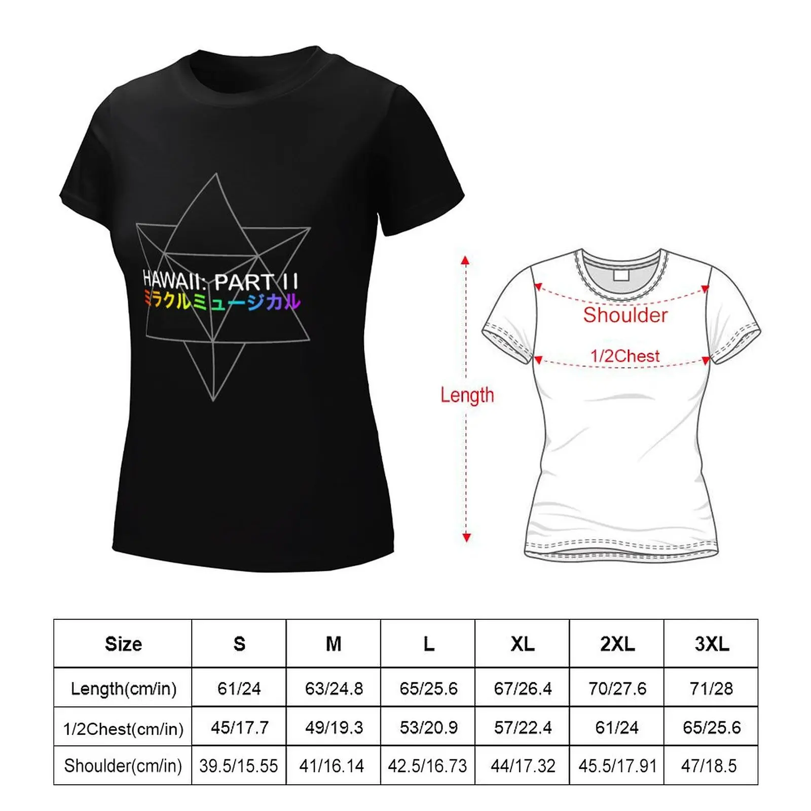 Miracle Musical - Hawaii: Partie II T-Shirt Blanc, Vêtements Esthétiques, Robe pour Femme, Médicaments, 600 Chemises Graphiques