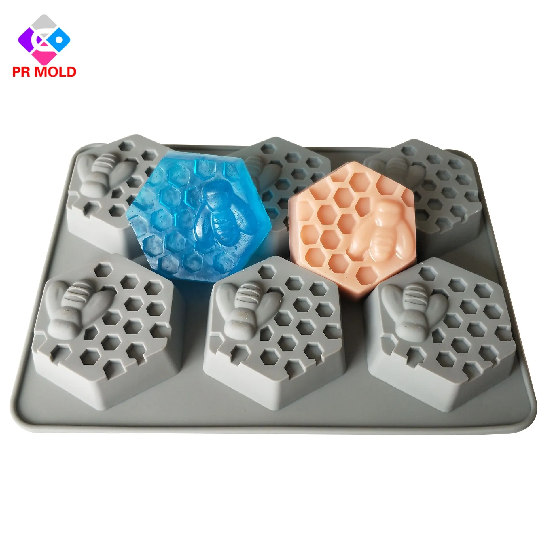 

PRZY Flower Decoration Soap Molds Silica Gel Mold Honeycomb Leaves Cat Claw Flowers Square Round Shape Molds Handmade