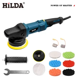 HILDA 980W Car Polishing Machine 5inch Orbit Dual Action Auto Polisher Variable Speed Sander Buffing Waxing Machine