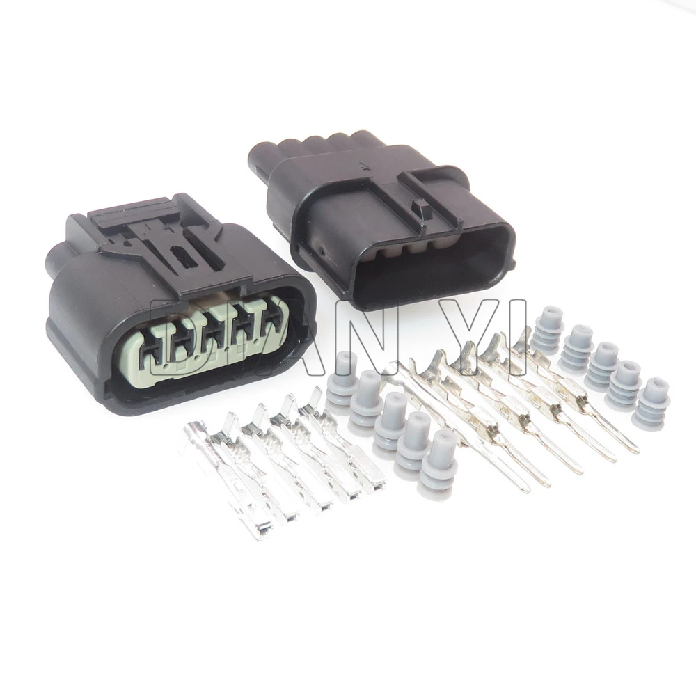 1 Set 5 Weg 6189-6909 Auto Intake Druck Sensor Verdrahtung Terminal Buchse Auto Sauerstoff Sensor Wasserdichte Stecker Für honda 6189-1081