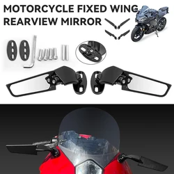 For Suzuki GSXR 600 750 1000 GSX1300R GSX650F GSX-R Yamaha YZF R6 Motorcycle Mirror Modified Adjustable Rotating Rearview Mirror