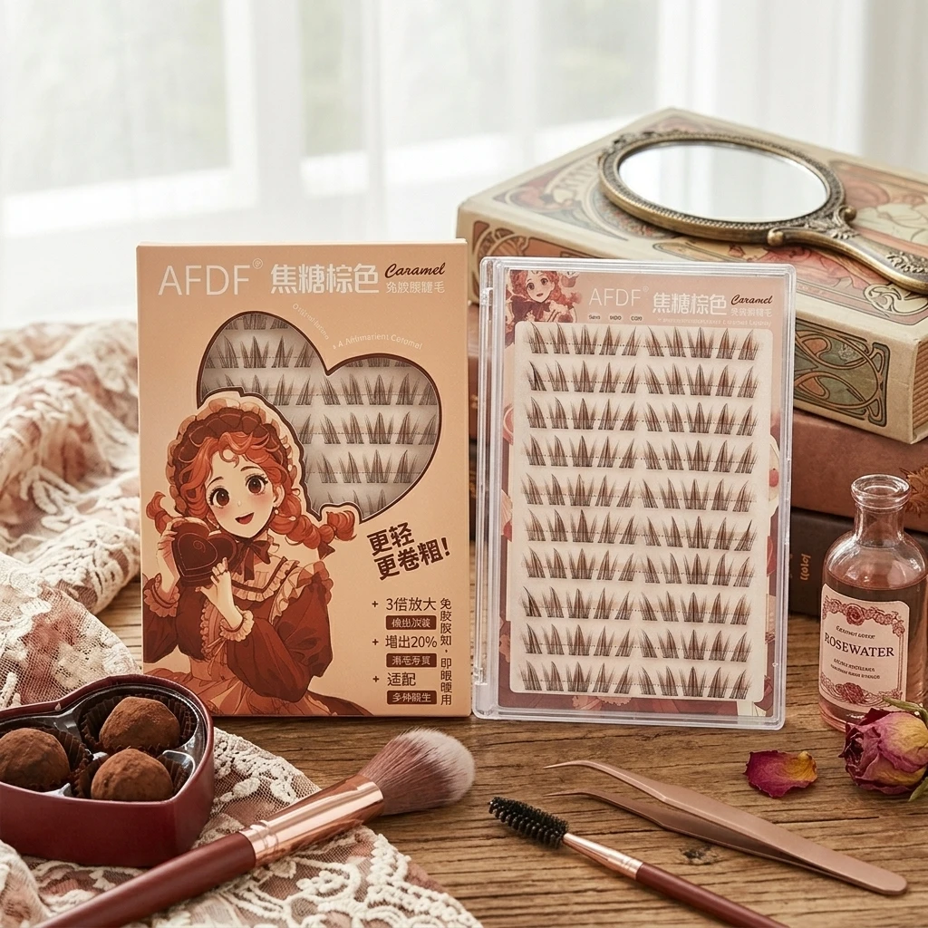 Brown No Glue Need False Eyela - Eyelash Extension Japan recension och pris
