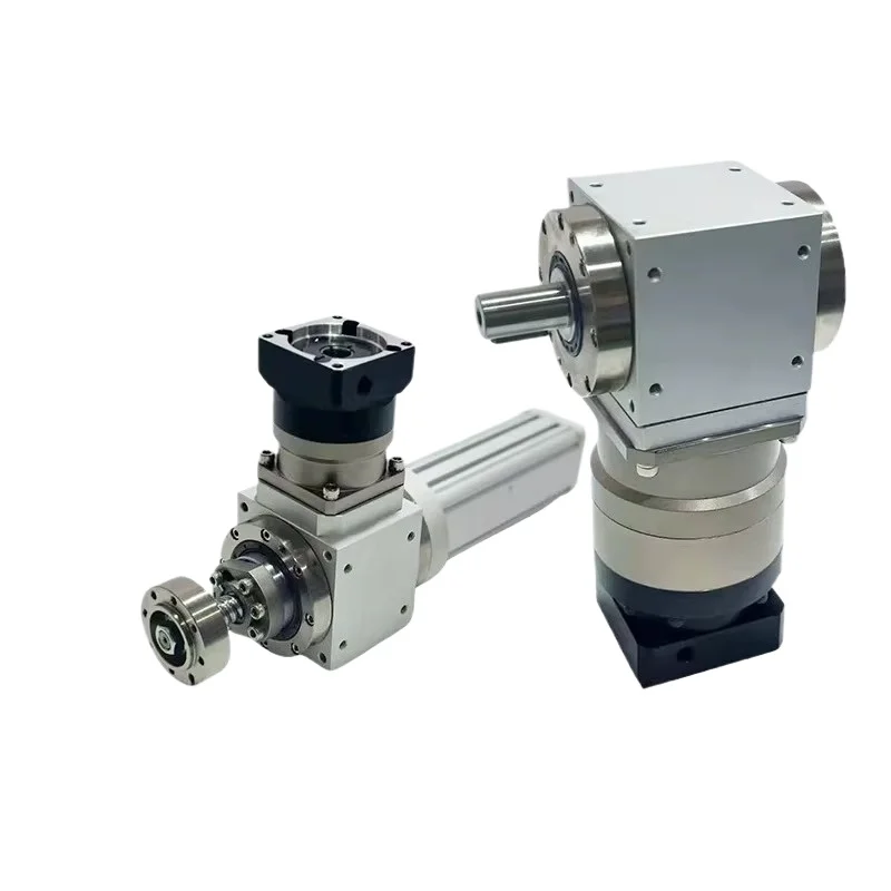 t-type planetary right angle commutator gear reducer double shaft double hole output 90 degree right angle steering