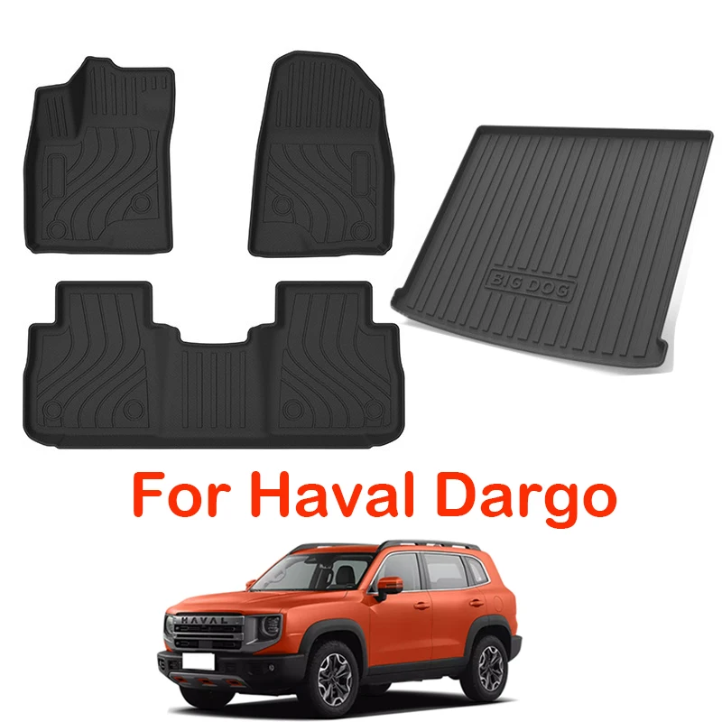 

Car Floor Mats for Haval Dargo 2023-present Trunk Mat Foot Pad Customized Boot Liner Tray Waterproof Non-slip Cargo Liner