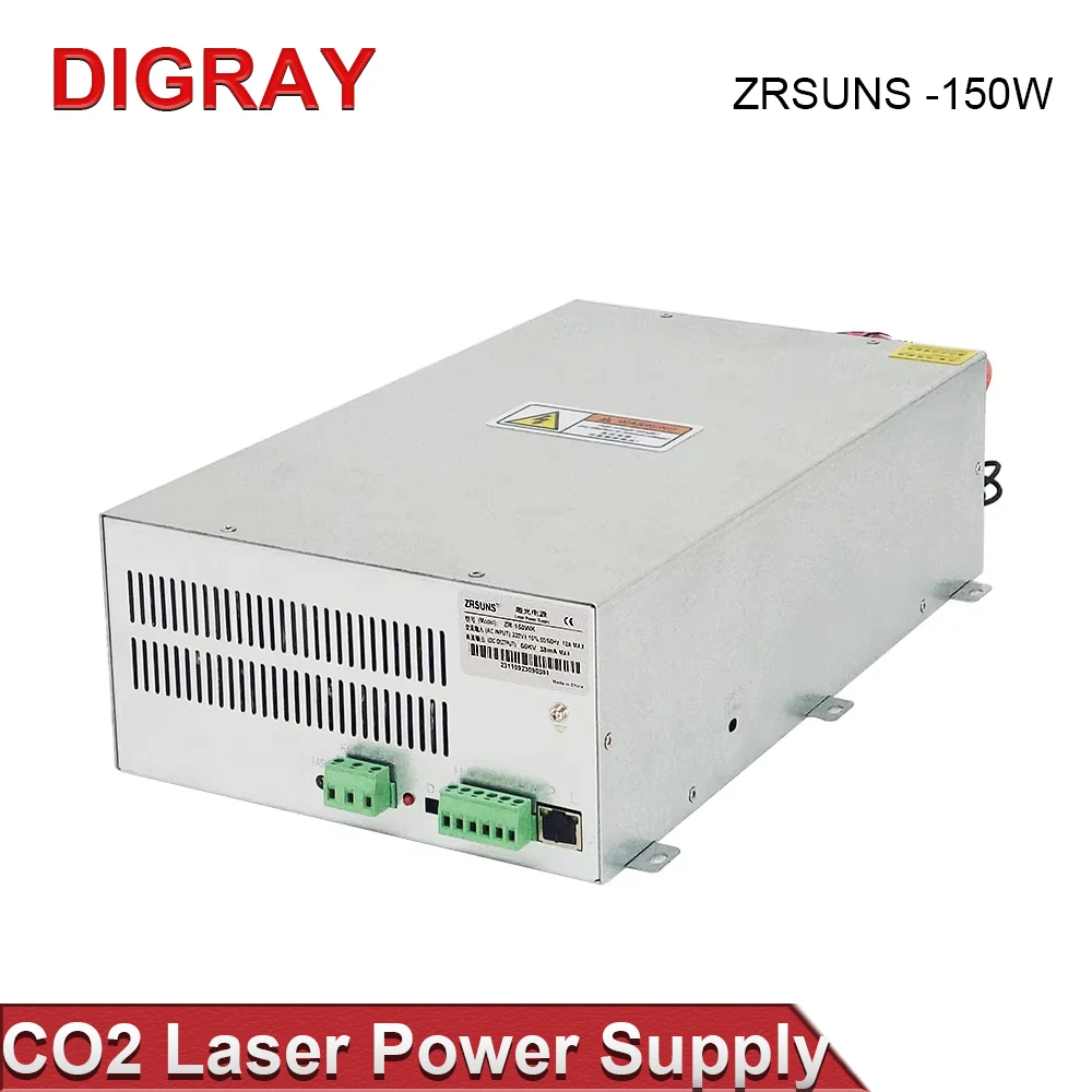 

Блок питания DIGRAY ZRSUNS130-150W для лазерных трубок CO2 мощностью 130-150 Вт для гравировальных и режущих станков, гарантия 2 года.