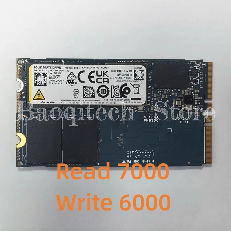 New SSD XG8 512G 1T 2T Solid State Drive  For KIOXIA M.2 Interface 2280 NVME Protocol Pcie4.0 Desktop Laptop Support PS5