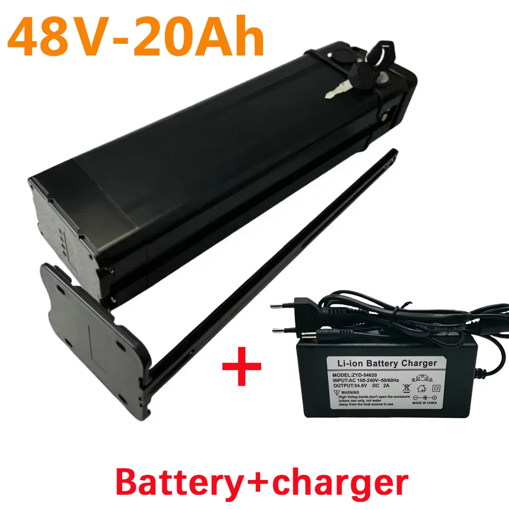 Suitable for Silver Fish Rechargeable Battery Built in BMS system No memory effect，48V 10Ah Lithium-Ion Battery Pack