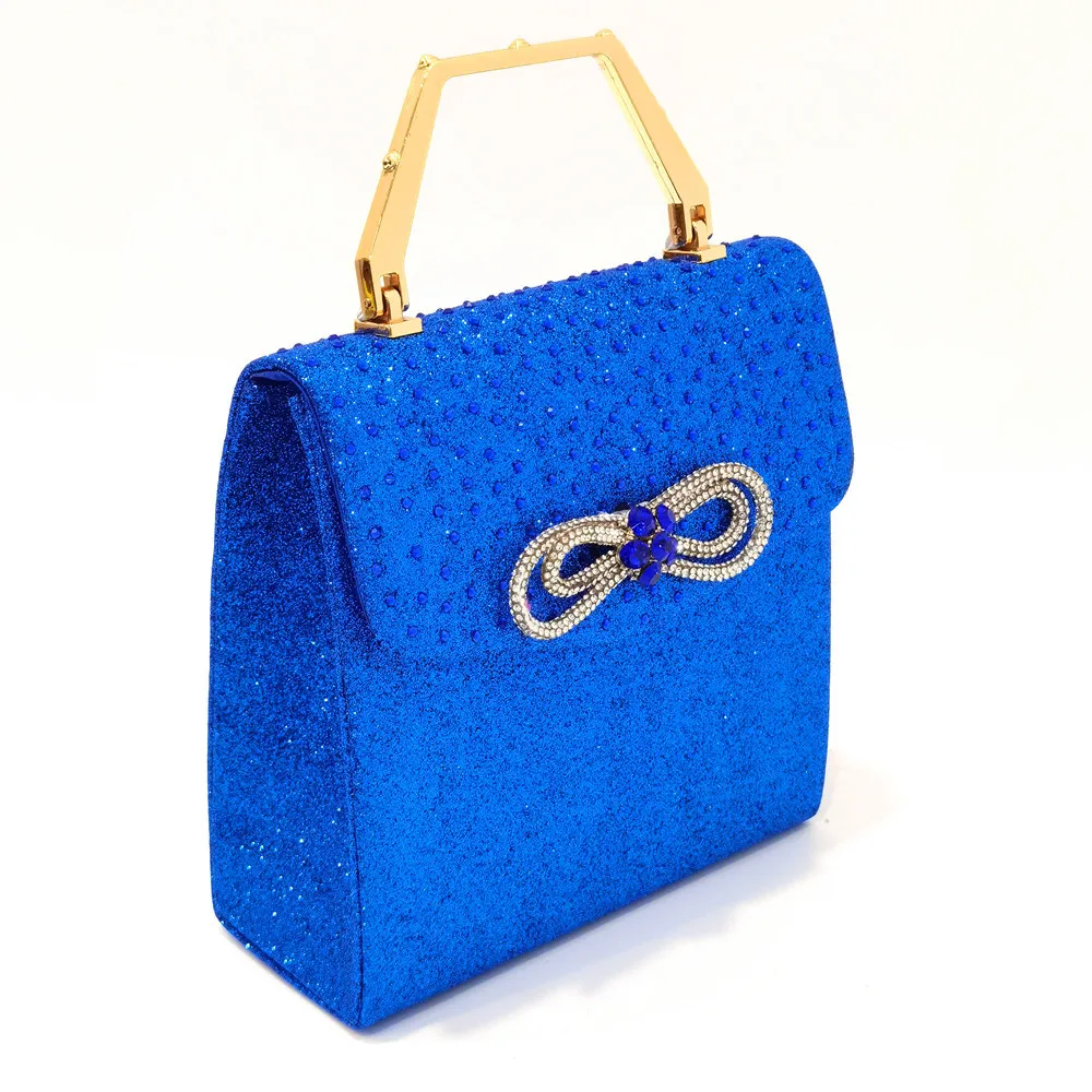 Luxuriöse Designer-Abendtasche für Damen mit Schleife, Wasserdiamanten und Kristallen – Modische Diamant-Handtasche für Partys – Detail 6