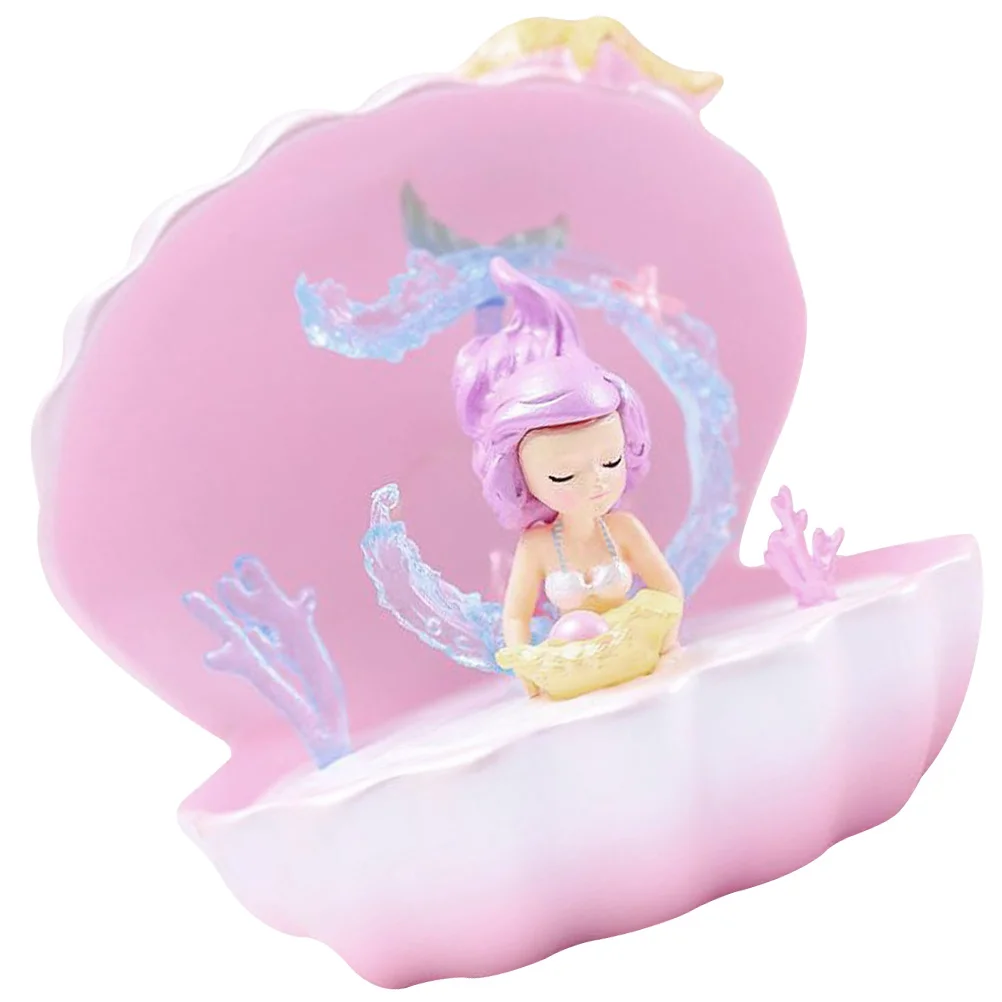 

Mermaid Shell Night Lamp Compact Desktop Decorative Light Bedroom Home in Dark Stylish Atmosphere Mermaid Lamp