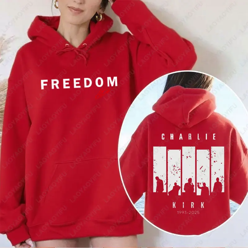 Felpa con cappuccio a maniche lunghe Charlie Kirk Una camicia True Patriot Felpa conservativa Attivista politico Pullover Felpe con cappuccio grafiche unisex