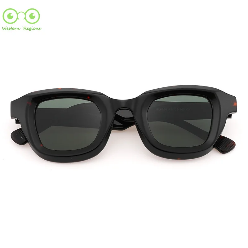 

Высококачественные ретро литературные квадратные мужские и женские солнцезащитные очки uv400, утолщенные европейские и американские поляризационные уличные солнцезащитные очки