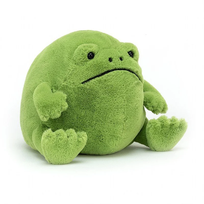 32cm Kawaii Round Frog Plush Toy Soft Stuffed Animal Doll Cute Green Fat Frog Doll Baby Toys Plushie Gift Toy for Children Girl