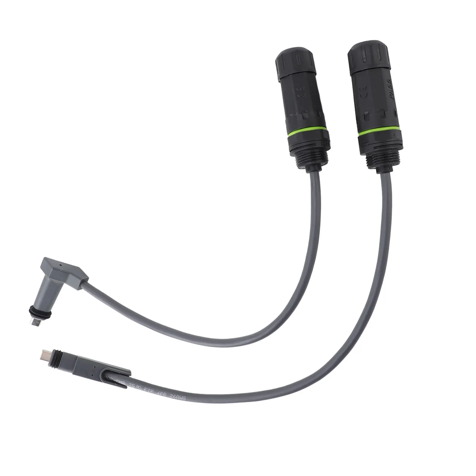 2Pcs SPX Plug To RJ45 Adapter Ethernet RJ45 Adapter Cable SPX Cable Extension Adapter 1200Mbps IP68 Waterproof
