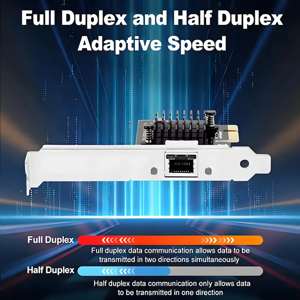 Tarjeta de red Pcie a RJ45 Inte I225 de 2500Mbps, adaptador LAN Gigabit Ethernet de 2,5G, tarjeta de red de 100/1000/2500Mbps para PC de escritorio