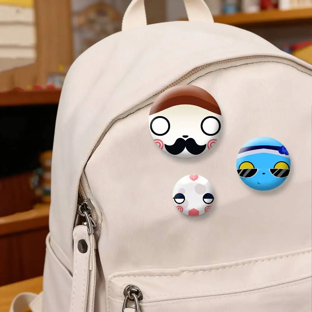Cute A-Animal hospital Game Badges Creative Tinplate Button PinsBrooch Badge Clothes Backpack