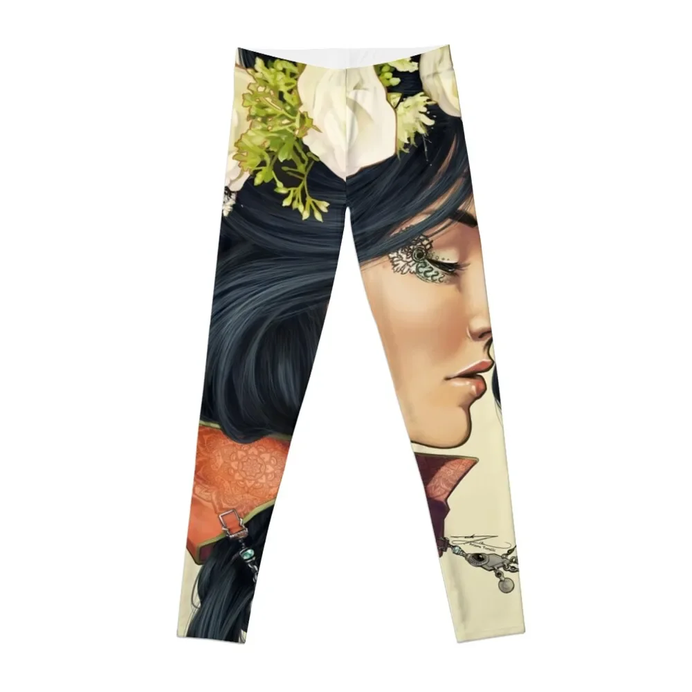 

Bohemian Girl Leggings flared legging gym sports for push up Women's fitness Womens Leggings
