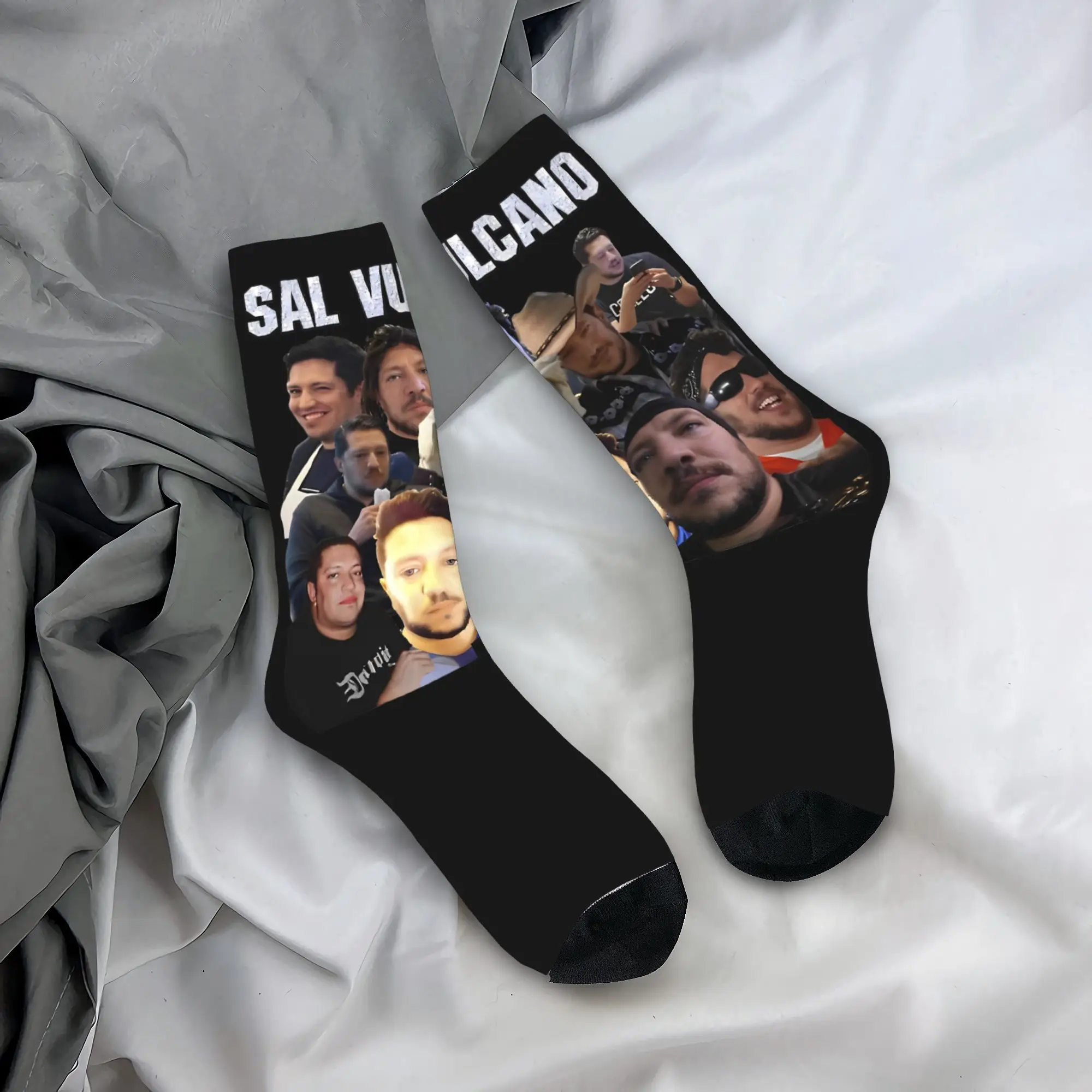 Sal Vulcano Impractical Jokers Cutesy Socks Men Women Polyester Casual Collage Socks Novelty Middle Tube Socks Gifts Stockings