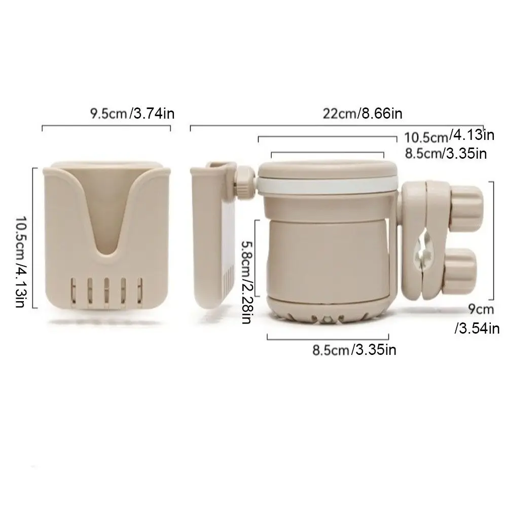 Portabicchieri per passeggino di grande calibro Portabicchieri per bambini regolabile antiscivolo Porta telefono Portabottiglie per bevande al caffè