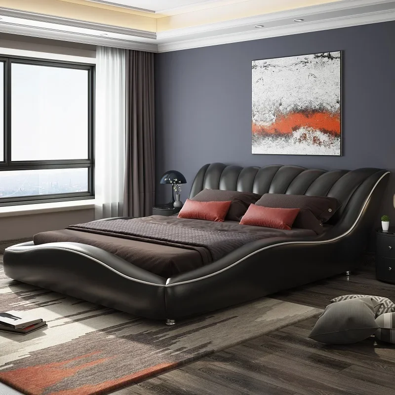 

European Design Bed Beauty Simple Japanese Space Saving Castle Bed Queen Bedroom Double Letto Matrimoniale Trendy Furniture