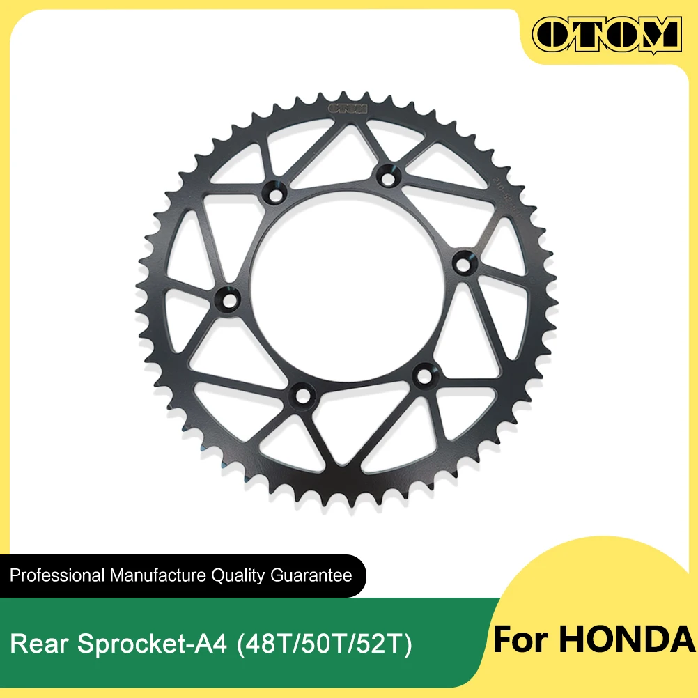 

Задняя звездочка для мотоцикла OTOM 2023, модель 520-48T/520-50T/520-52T для HONDA CR125R CRF150F CRF250R CRF450R CRF450L