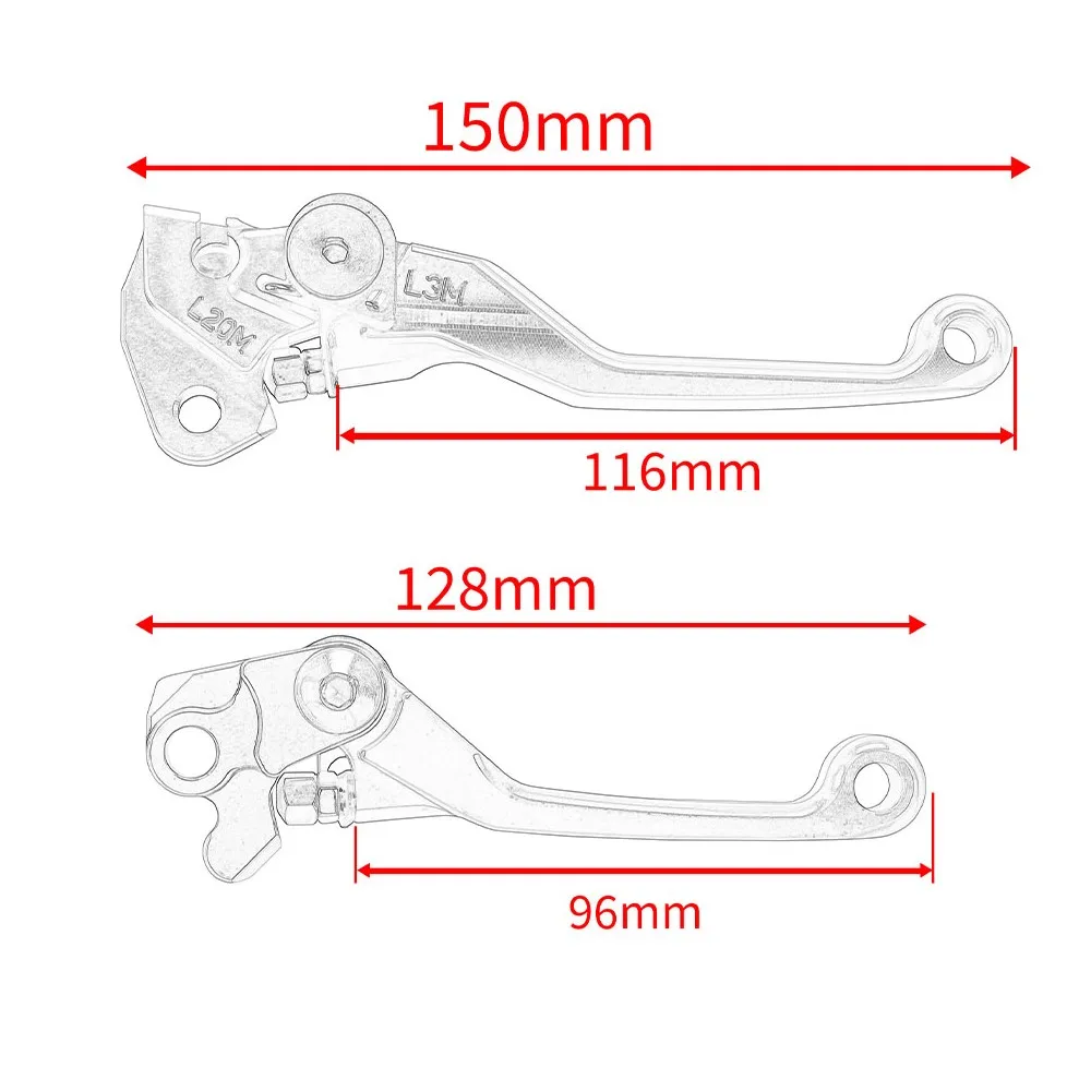 CR125 R 1992 1993 1994 1995-2007 Motorcycle Accessories Pivot Brake Clutch Levers Dirt Pit Bike Handle For HONDA CR125R CR 125R - view 6