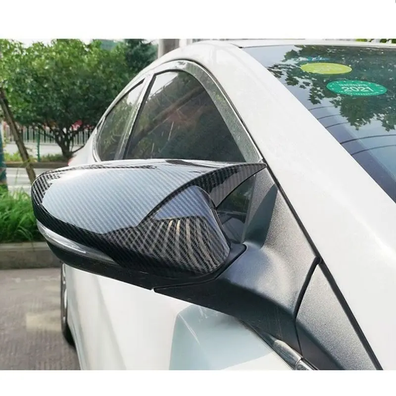 Für Hyundai Accent Solaris 2012-2016 Auto Rück Seite Spiegel Abdeckung Flügel Kappe Außentür Aufkleber Fall Trim Carbon faser – Detail 4