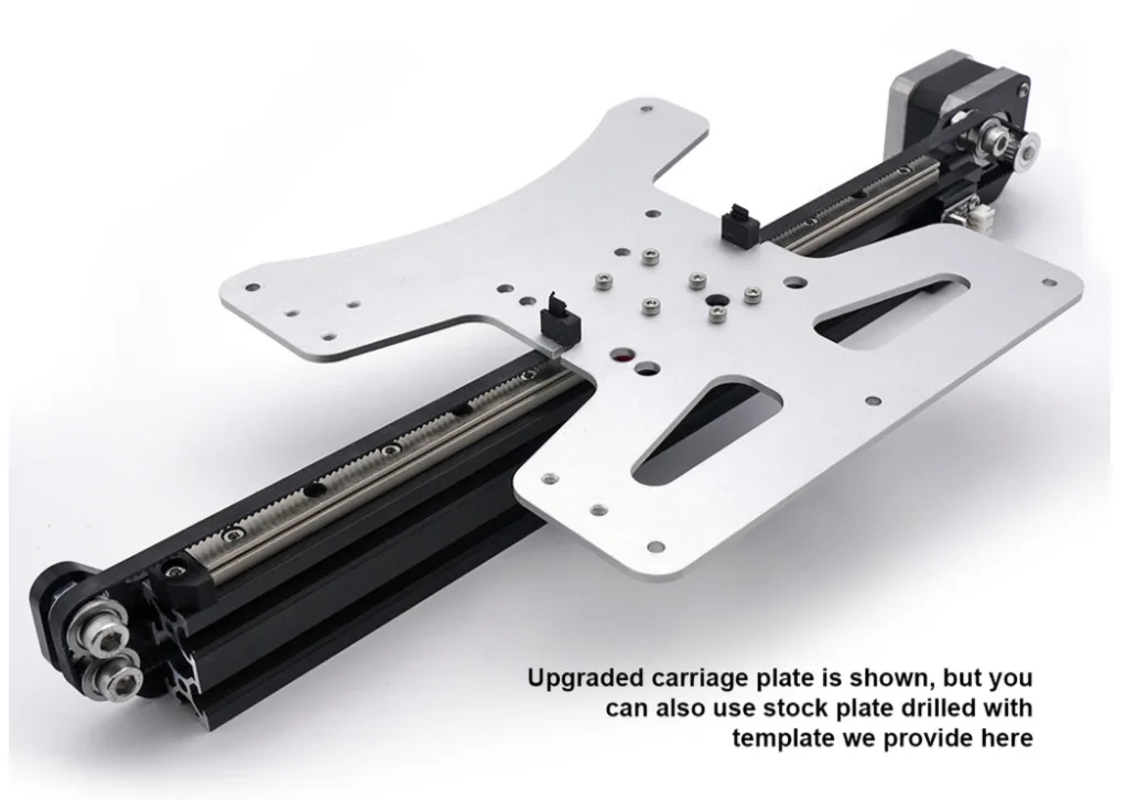 

Ender 3/Pro/V2 3D Printer Hot Bed MGN12 Rail Upgrade Kit