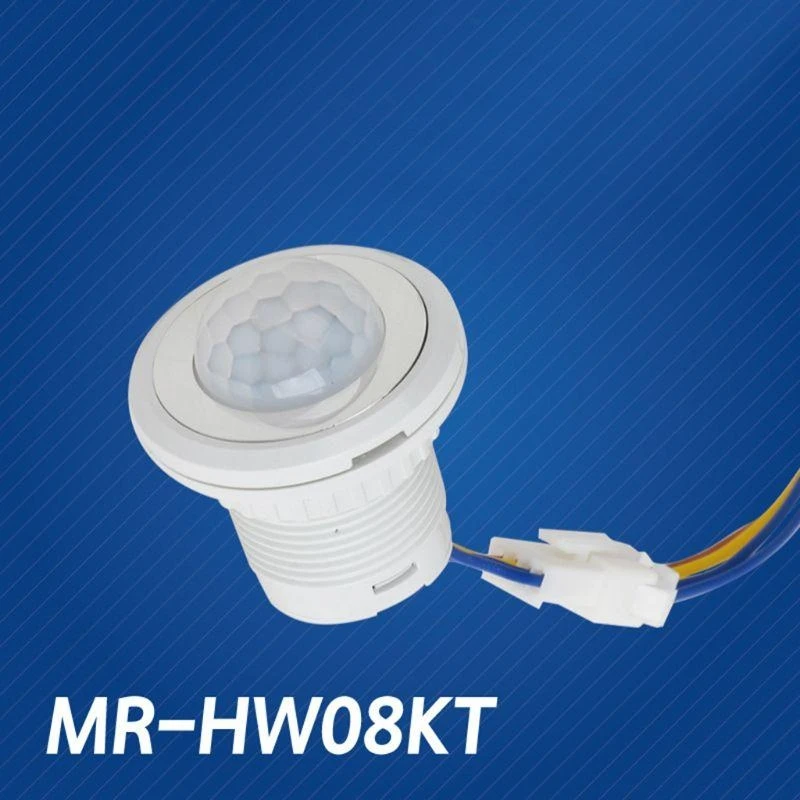 Interruptor infravermelho do movimento do detector PIR 40mm LED com ajuste atraso