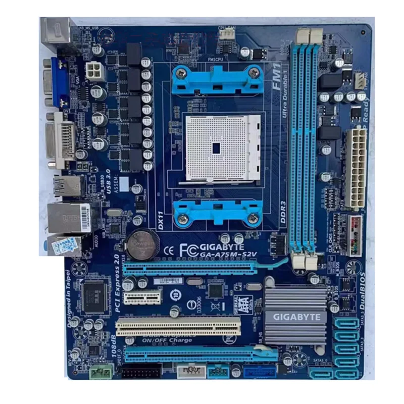 For Gigabyte GA-A75M-S2V AMD Socket FM1 DDR3 Micro ATX Motherboard