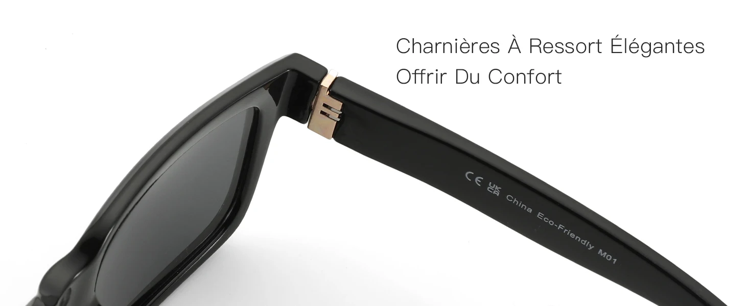 ZENOTTIC Modische rechteckige Sonnenbrille für Herren und Damen, polarisiert, UV400-Schutz, klassische, trendige Sonnenbrille zum Fahren – Detail 9